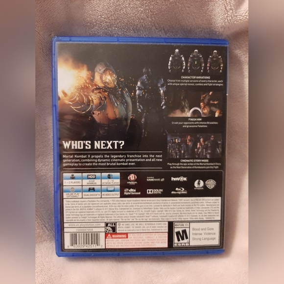 PS4 Mortal Kombat X For Playstation 4 - Picture 2 of 3